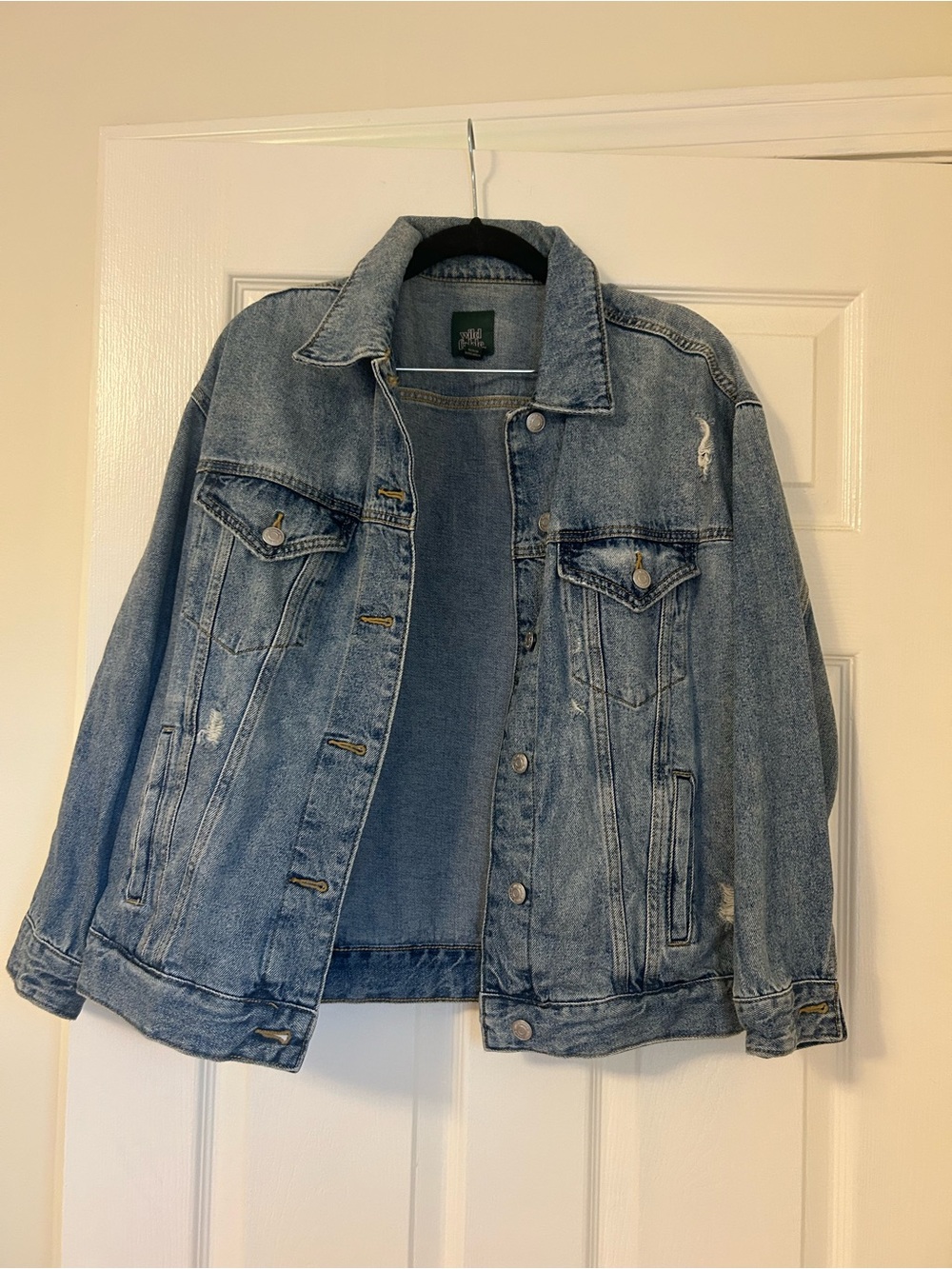 Wild Fable Light Blue Denim Jacket - Classic Casual Truckers Style, oversized